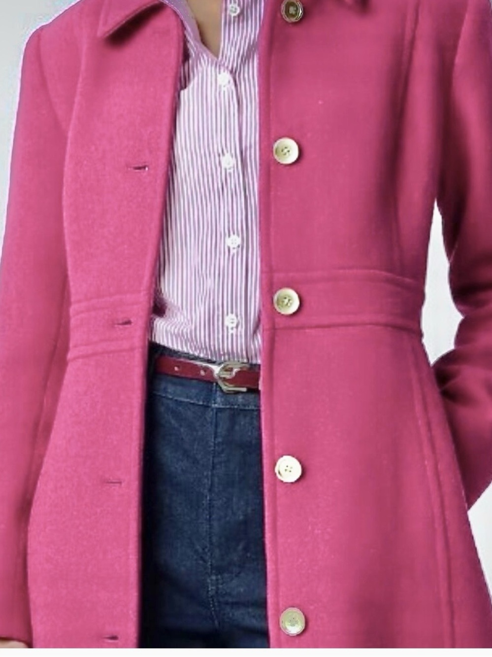J. Crew Pink Wool-Blend  Coat - Picture 3 of 16